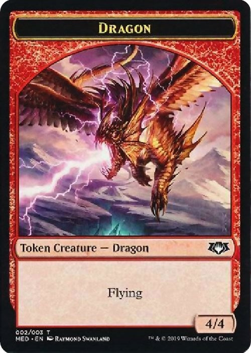 Image for Dragon Token (2) (Mythic Edition: War of the Spark) - Magic: The Gathering