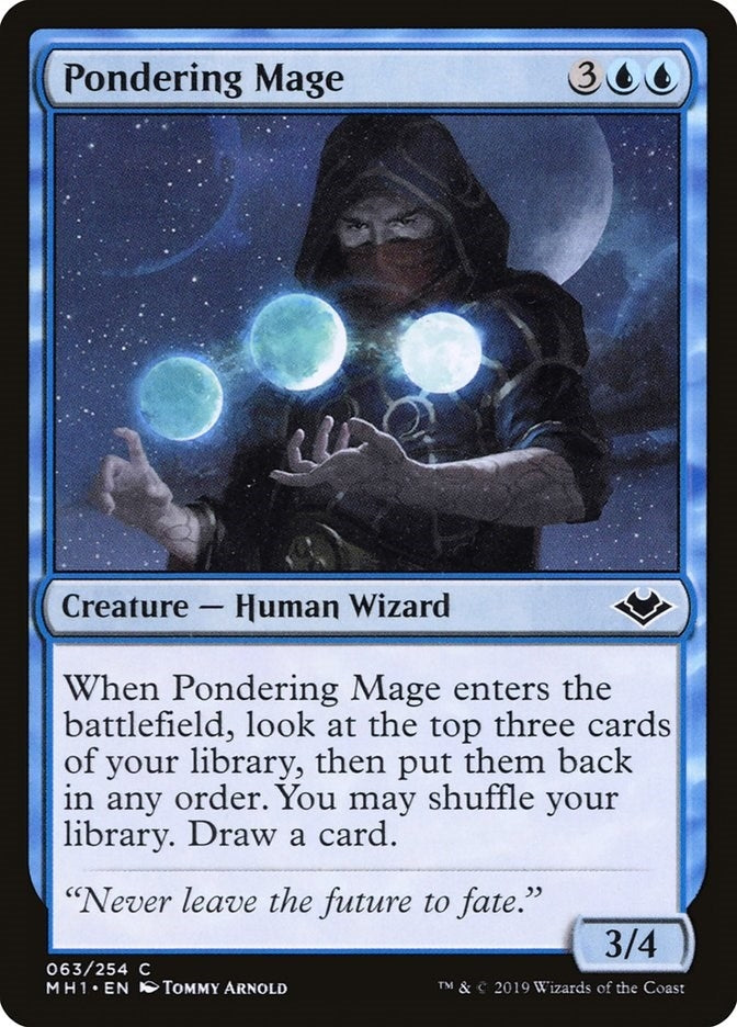 Image for Pondering Mage (63) (Modern Horizons) - Magic: The Gathering