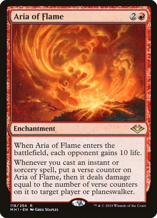 Image for Aria of Flame (118) (Modern Horizons) - Magic: The Gathering