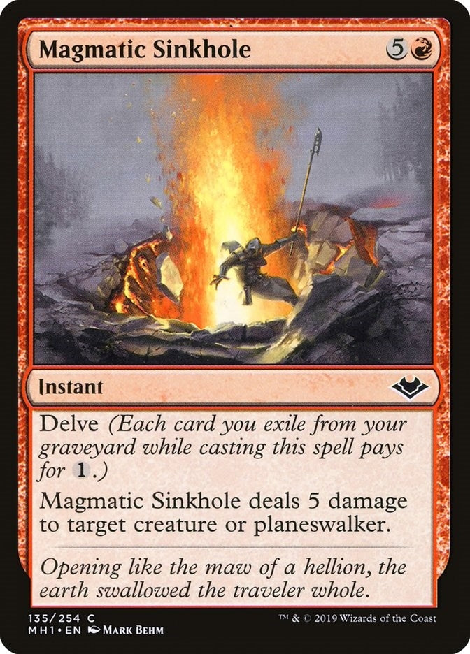 Image for Magmatic Sinkhole (135) (Modern Horizons) - Magic: The Gathering