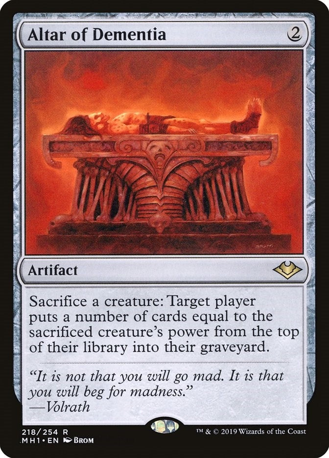 Image for Altar of Dementia (218) (Modern Horizons) - Magic: The Gathering