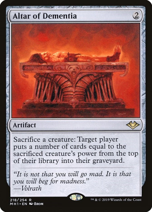 Image for Altar of Dementia (218) (Modern Horizons) - Magic: The Gathering