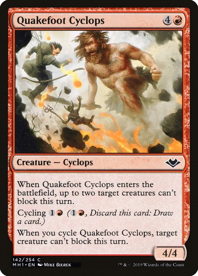 Image for Quakefoot Cyclops (142) (Modern Horizons) - Magic: The Gathering