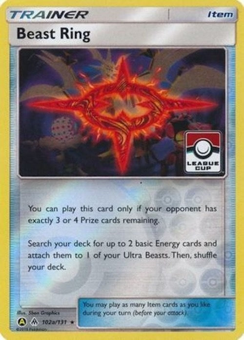 Image for Beast Ring - 102a/131 (League Cup) (102a/131) (League & Championship Cards) - Pokemon