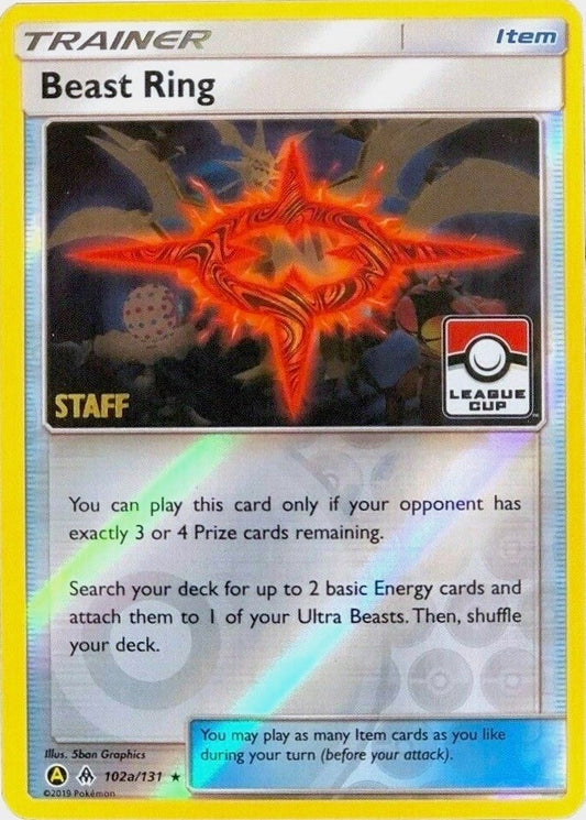 Image for Beast Ring - 102a/131 (League Cup) [Staff] (102a/131) (League & Championship Cards) - Pokemon