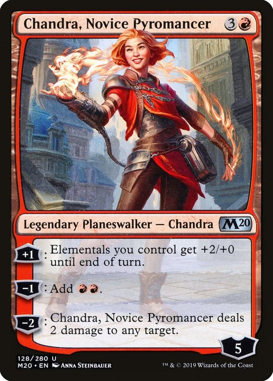 Image for Chandra, Novice Pyromancer (128) (Core Set 2020) - Magic: The Gathering