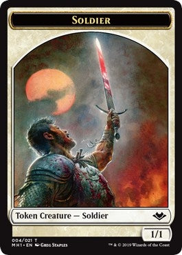 Image for Soldier // Elephant Double-Sided Token (4 // 12) (Modern Horizons) - Magic: The Gathering