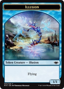 Image for Illusion // Golem Double-Sided Token (5 // 18) (Modern Horizons) - Magic: The Gathering