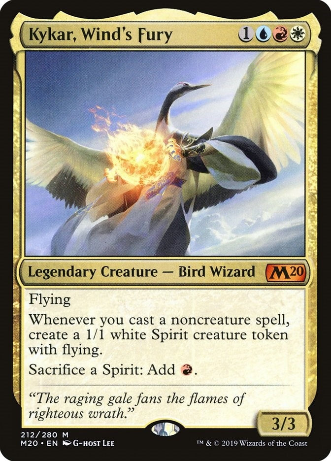 Image for Kykar, Wind's Fury (212) (Core Set 2020) - Magic: The Gathering