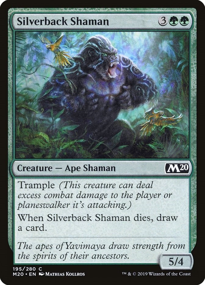 Image for Silverback Shaman (195) (Core Set 2020) - Magic: The Gathering