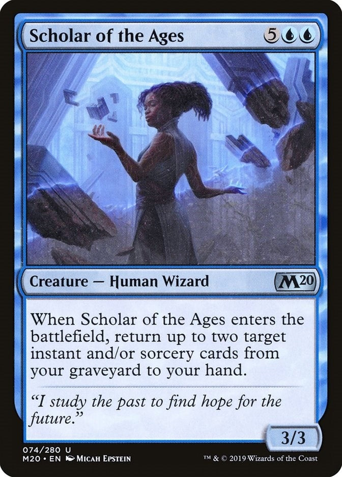 Image for Scholar of the Ages (74) (Core Set 2020) - Magic: The Gathering