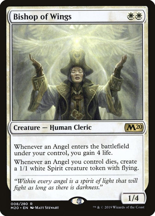 Image for Bishop of Wings (8) (Core Set 2020) - Magic: The Gathering