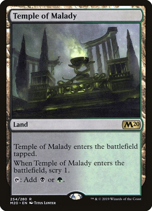 Image for Temple of Malady (254) (Core Set 2020) - Magic: The Gathering