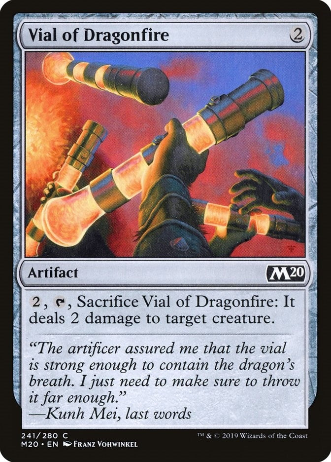 Image for Vial of Dragonfire (241) (Core Set 2020) - Magic: The Gathering