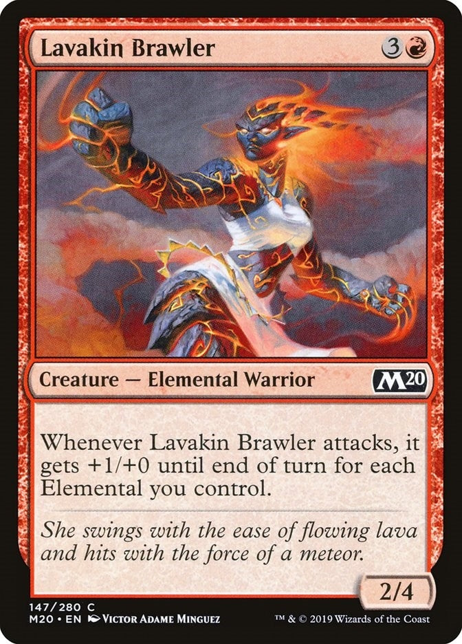 Image for Lavakin Brawler (147) (Core Set 2020) - Magic: The Gathering