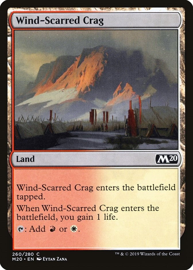 Image for Wind-Scarred Crag (260) (Core Set 2020) - Magic: The Gathering