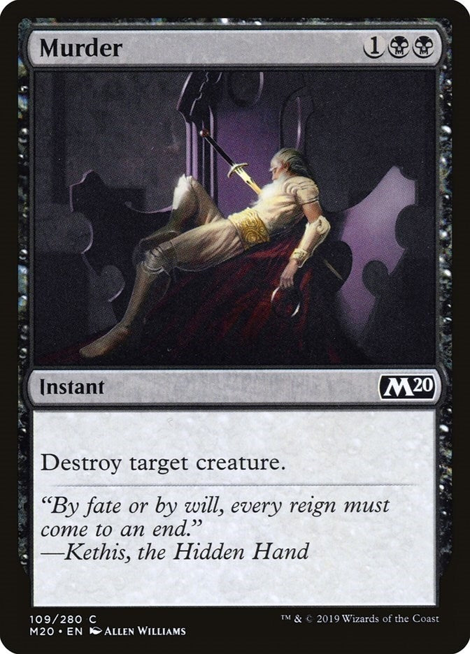 Image for Murder (109) (Core Set 2020) - Magic: The Gathering