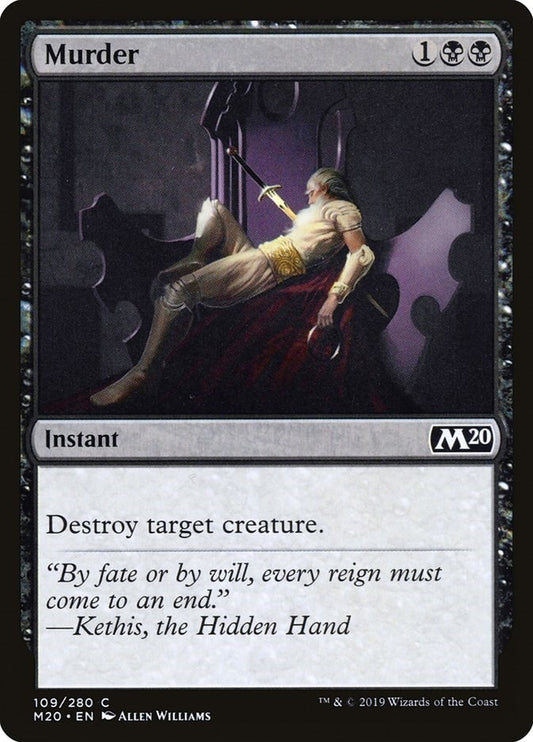 Image for Murder (109) (Core Set 2020) - Magic: The Gathering