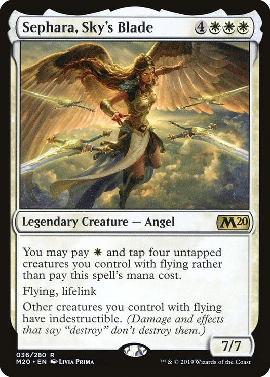 Image for Sephara, Sky's Blade (36) (Core Set 2020) - Magic: The Gathering