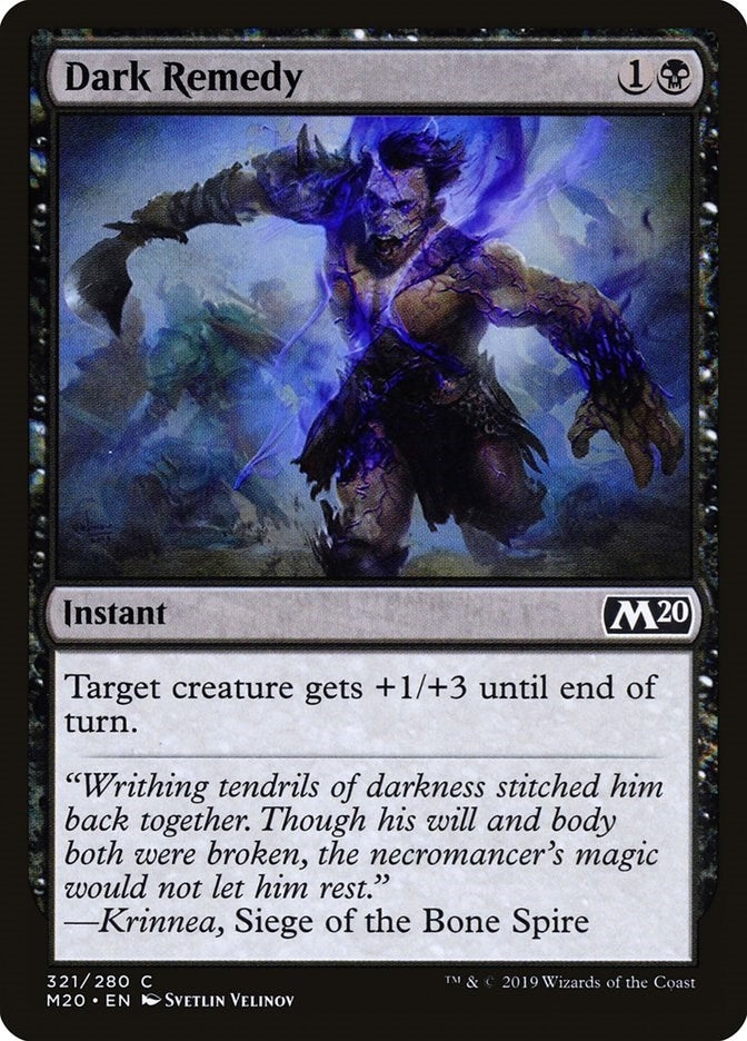 Image for Dark Remedy (321) (Core Set 2020) - Magic: The Gathering