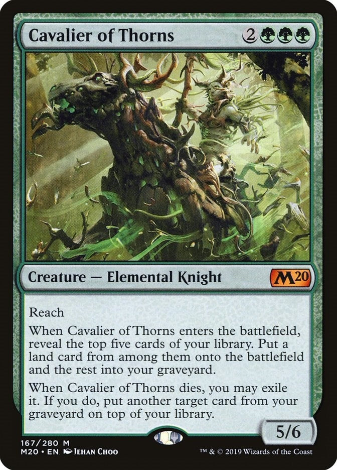 Image for Cavalier of Thorns (167) (Core Set 2020) - Magic: The Gathering