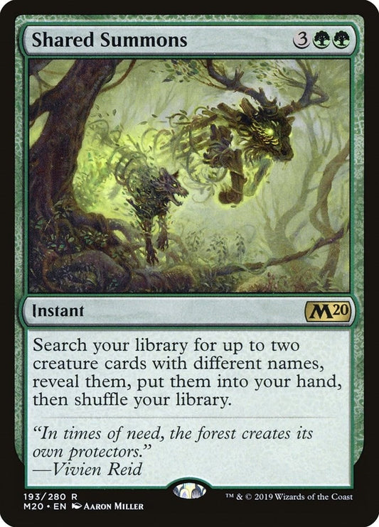 Image for Shared Summons (193) (Core Set 2020) - Magic: The Gathering