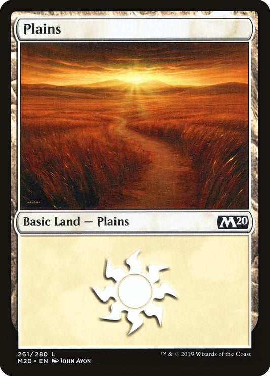Image for Plains (261) (Core Set 2020) - Magic: The Gathering