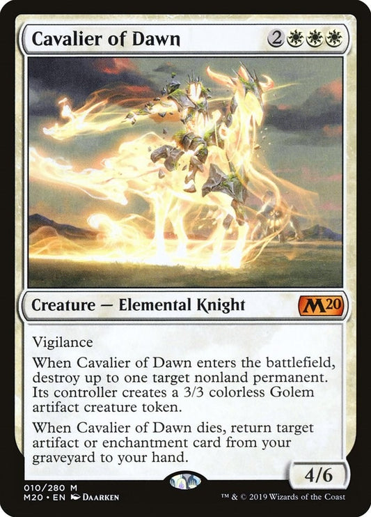 Image for Cavalier of Dawn (10) (Core Set 2020) - Magic: The Gathering