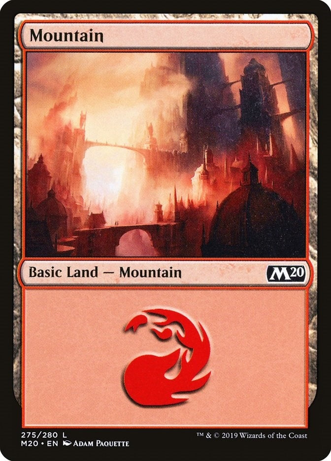 Image for Mountain (275) (275) (Core Set 2020) - Magic: The Gathering