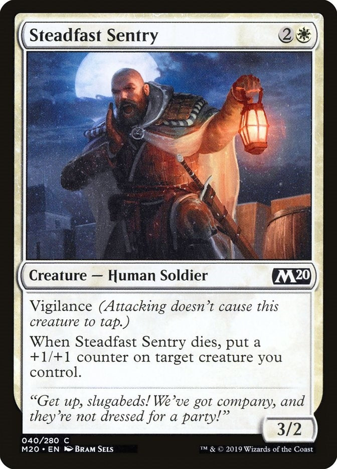 Image for Steadfast Sentry (40) (Core Set 2020) - Magic: The Gathering