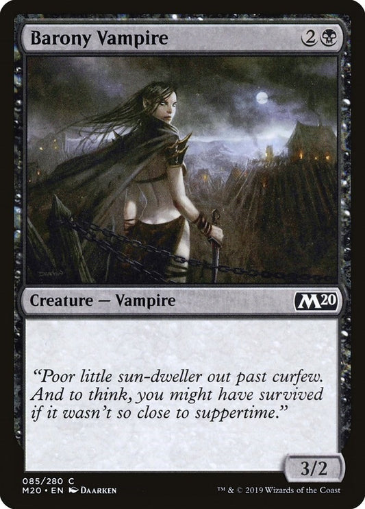 Image for Barony Vampire (85) (Core Set 2020) - Magic: The Gathering