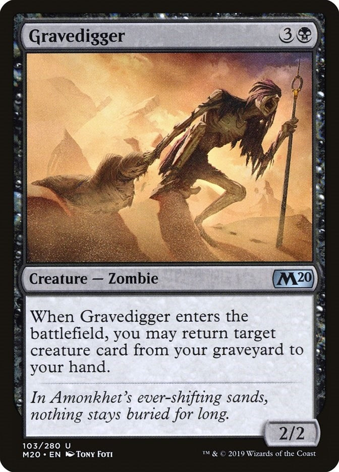 Image for Gravedigger (103) (Core Set 2020) - Magic: The Gathering