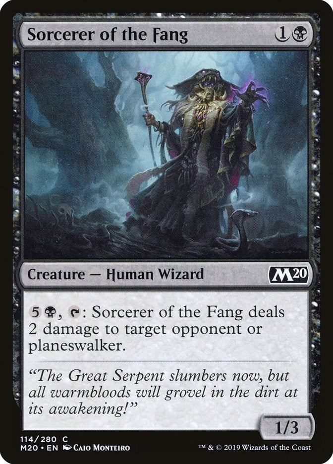 Image for Sorcerer of the Fang (114) (Core Set 2020) - Magic: The Gathering
