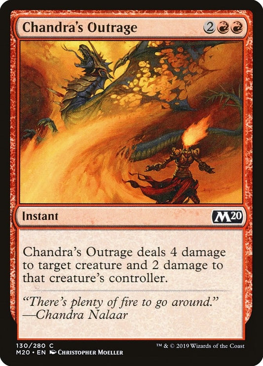 Image for Chandra's Outrage (130) (Core Set 2020) - Magic: The Gathering