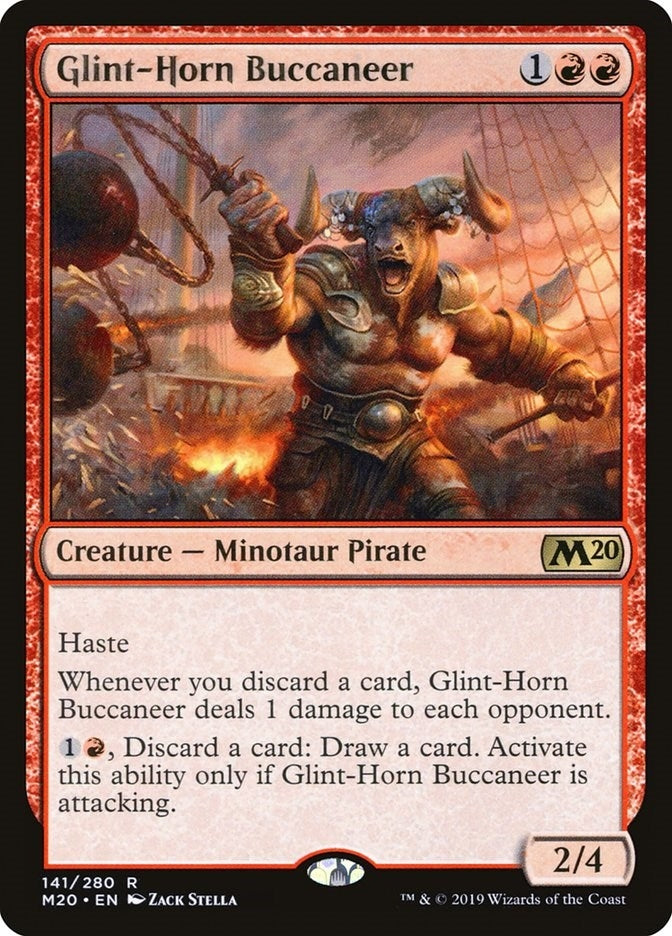 Image for Glint-Horn Buccaneer (141) (Core Set 2020) - Magic: The Gathering