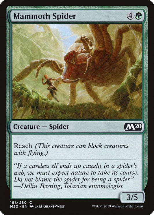 Image for Mammoth Spider (181) (Core Set 2020) - Magic: The Gathering