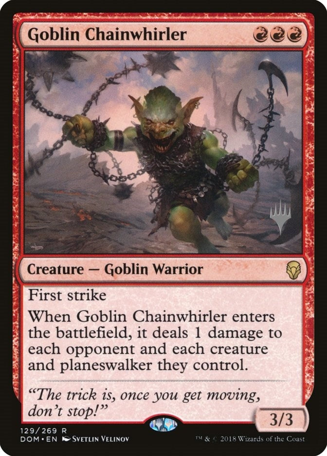 Image for Goblin Chainwhirler (129) (Promo Pack: Core Set 2020) - Magic: The Gathering