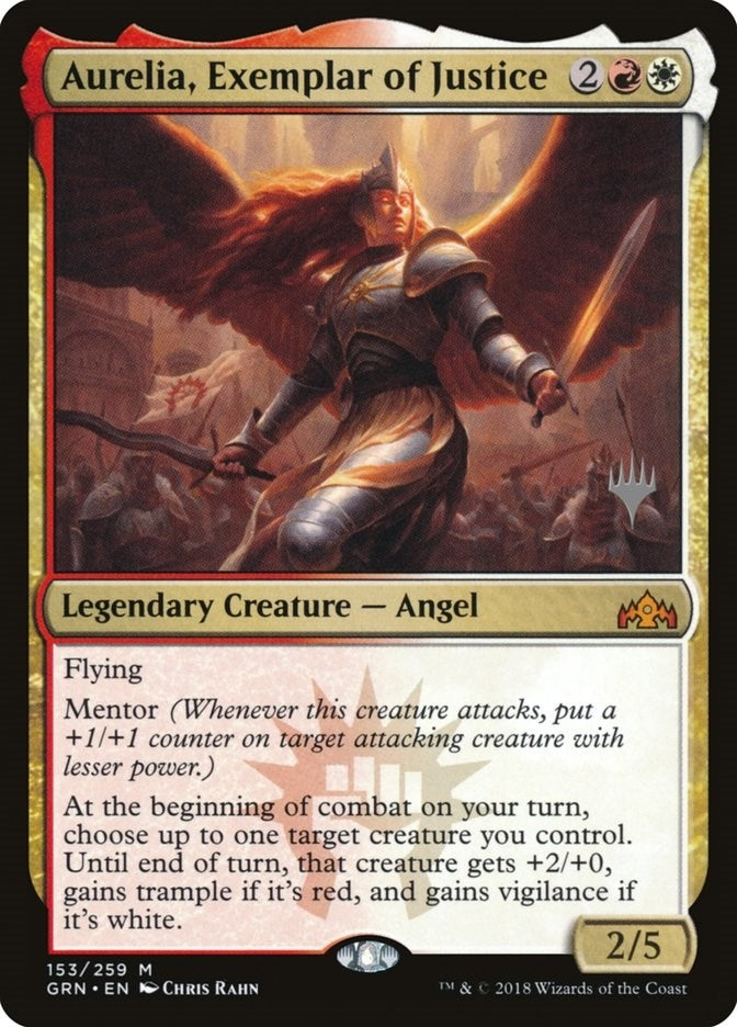 Image for Aurelia, Exemplar of Justice (153) (Promo Pack: Core Set 2020) - Magic: The Gathering