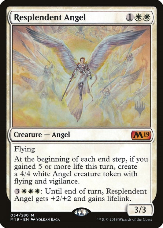 Image for Resplendent Angel (34) (Promo Pack: Core Set 2020) - Magic: The Gathering