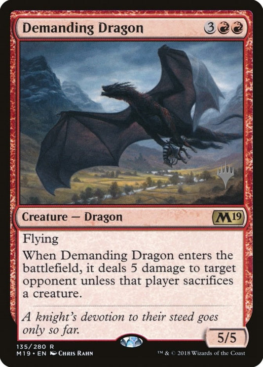 Image for Demanding Dragon (135) (Promo Pack: Core Set 2020) - Magic: The Gathering