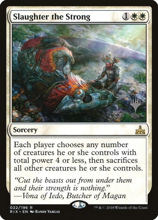Image for Slaughter the Strong (22) (Promo Pack: Core Set 2020) - Magic: The Gathering