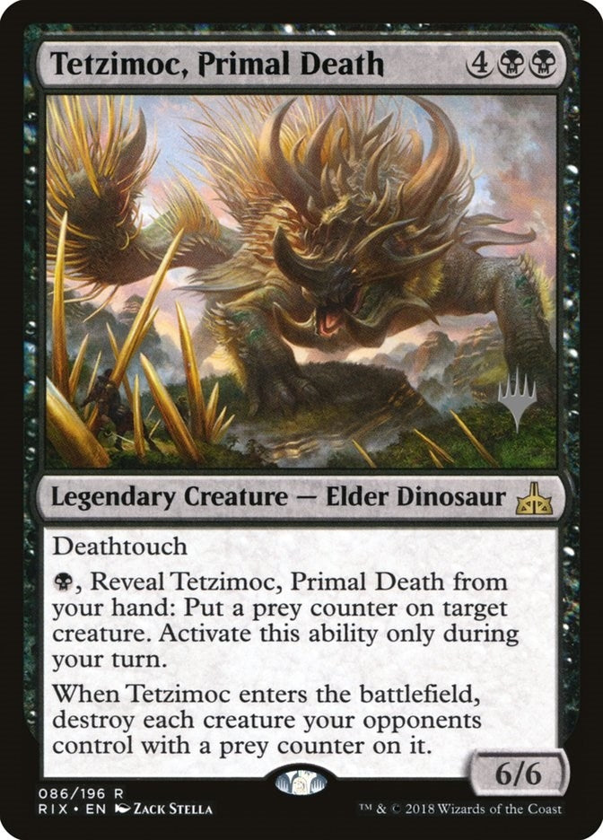 Image for Tetzimoc, Primal Death (86) (Promo Pack: Core Set 2020) - Magic: The Gathering