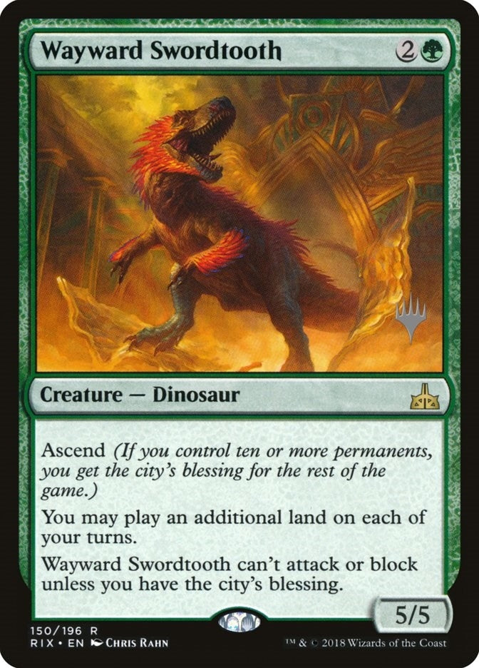Image for Wayward Swordtooth (150) (Promo Pack: Core Set 2020) - Magic: The Gathering