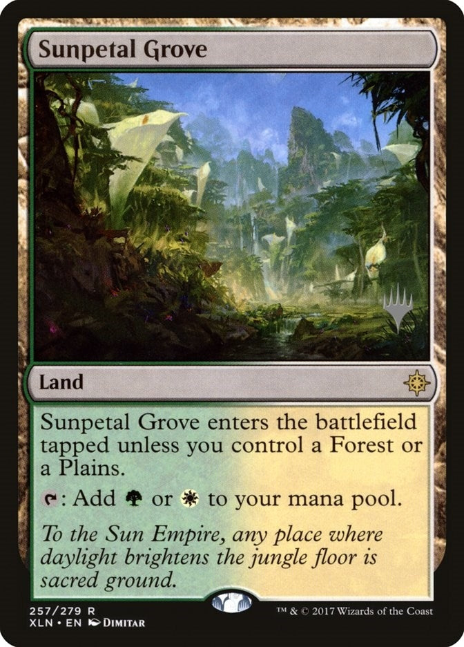 Image for Sunpetal Grove (257) (Promo Pack: Core Set 2020) - Magic: The Gathering