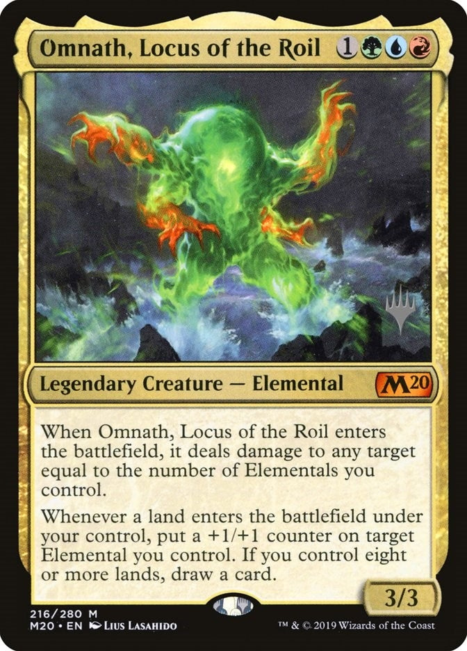 Image for Omnath, Locus of the Roil (216) (Promo Pack: Core Set 2020) - Magic: The Gathering