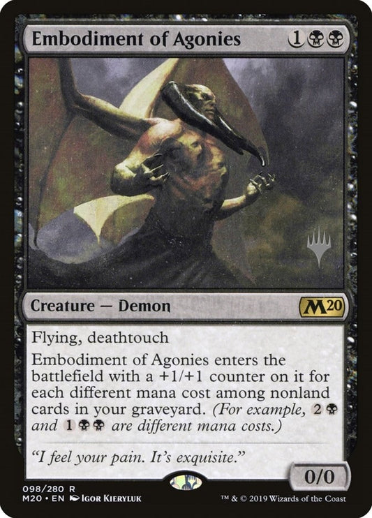 Image for Embodiment of Agonies (98) (Promo Pack: Core Set 2020) - Magic: The Gathering