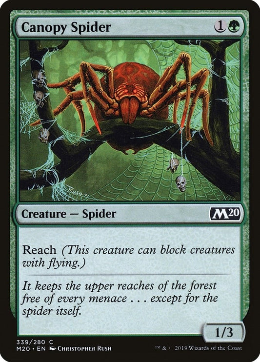 Image for Canopy Spider (339) (Core Set 2020) - Magic: The Gathering