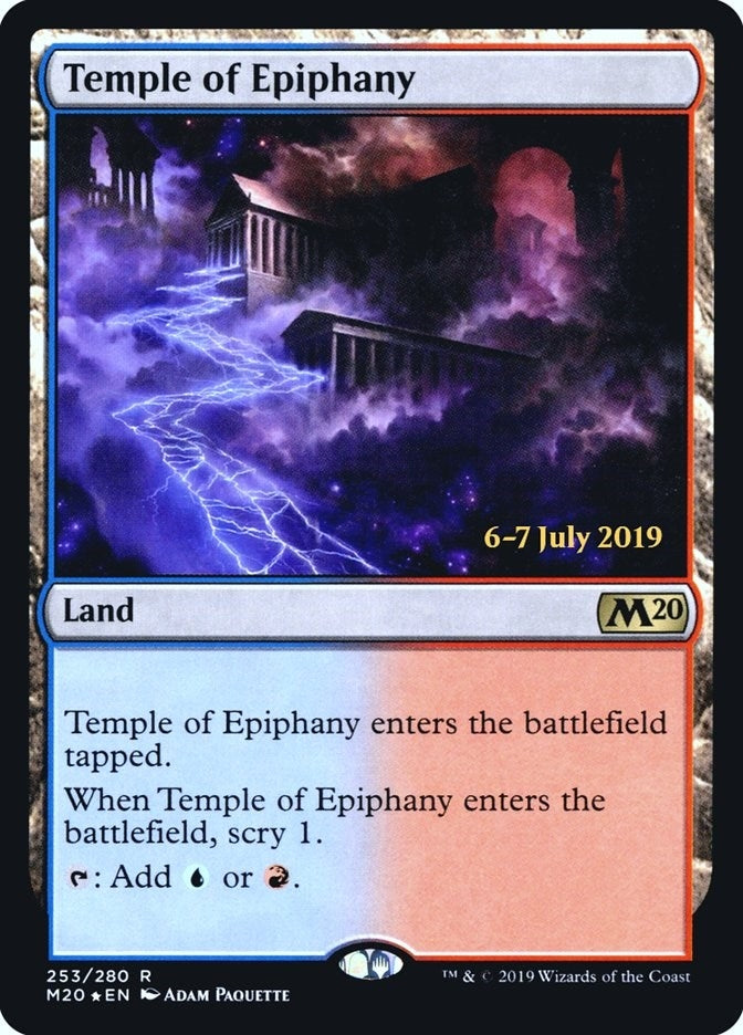 Image for Temple of Epiphany (M20) (253) (Prerelease Cards) - Magic: The Gathering