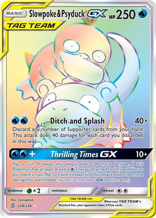 Image for Slowpoke & Psyduck GX (Secret) (239/236) (SM - Unified Minds) - Pokemon