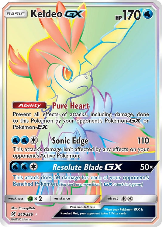 Image for Keldeo GX (Secret) (240/236) (SM - Unified Minds) - Pokemon
